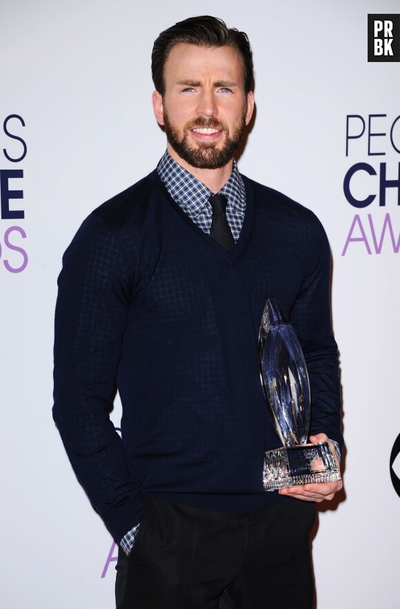 Chris Evans gagnant aux People's Choice Awards le 7 janvier 2015