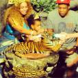 Beyoncé, Jay Z et Blue Ivy : la photo avec un tigre en Thaïlande, en janvier 2015
