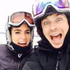 Nikki Reed et Ian Somerhalder durant leurs vacances au ski, le 26 décembre 2014
