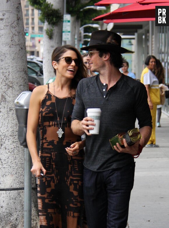 Ian Somerhalder et Nikki Reed se baladent à Los Angeles, le 8 septembre 2014 à Los Angeles