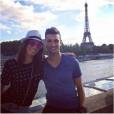  Javier Pastore et sa copine Chiara Picone : couple heureux devant la tour Eiffel 