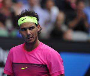 Rafael Nadal pendant l'Open d'Australie 2015 &agrave; Melbourne
