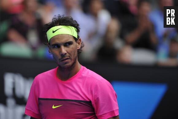 Rafael Nadal pendant l'Open d'Australie 2015 à Melbourne
