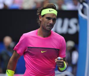 Rafael Nadal pendant l'Open d'Australie 2015 &agrave; Melbourne
