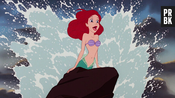 Ariel la petite sirène et les personnages Disney avec des cheveux réels