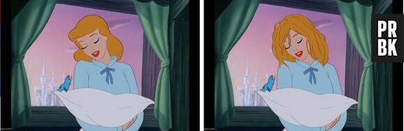 Cendrillon : sa coiffure au réveil