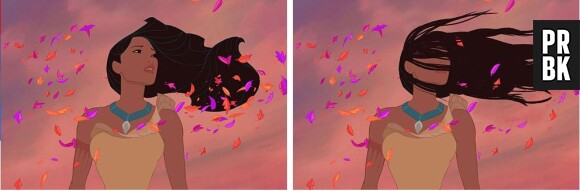 Pocahontas : ses cheveux face au vent