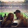 Drew Barrymore et son mari au Super Bowl 2015