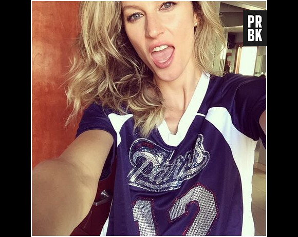 Gisele Bundchen supportrice sexy des Patriots au Super Bowl 2015