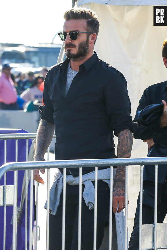 David Beckham débarque au Super Bowl 2015, le 1er février 2015 en Arizona