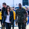 Kim Kardashian et Kanye West en couple au Super Bowl 2015, le 1er février 2015 en Arizona