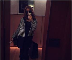 Zahia Dehar : photo de son s&eacute;jour &agrave; Milan en janvier 2015