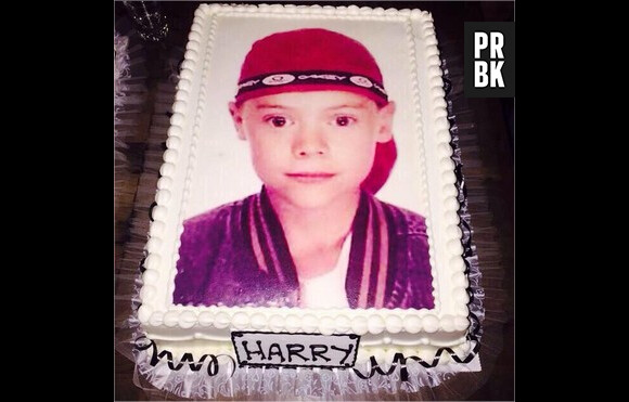 Harry Styles : un gâteau avec une photo de lui enfant pour son 21e anniversaire, le 1er février 2015 à Londres