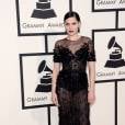 Jessie J : robe transparente sexy pour les Grammy Awards 2015, le 8 février, à Los Angeles