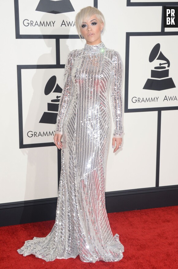 Rita Ora lors des Grammy Awards 2015, le 8 février, à Los Angeles