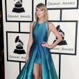 Taylor Swift sage sur le tapis rouge des Grammy Awards 2015, le 8 février, à Los Angeles