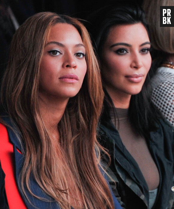 Beyoncé et Kim Kardashian au défilé Adidas x Kanye West, le 12 février 2015 à New York