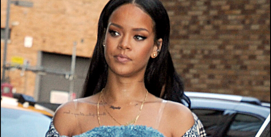 Rihanna à son arrivée au défilé Adidas x Kanye West, le 12 février 2015 à New York