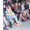Cassie, Diddie, Jay Z, Beyoncé, Kim Kardashian, Anna Wintour et Hailey Baldwin au défilé Adidas x Kanye West, le 12 février 2015 à New York