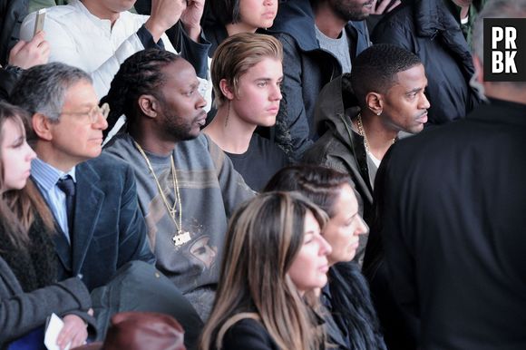 Justin Bieber et Big Sean au défilé Adidas x Kanye West, le 12 février 2015 à New York