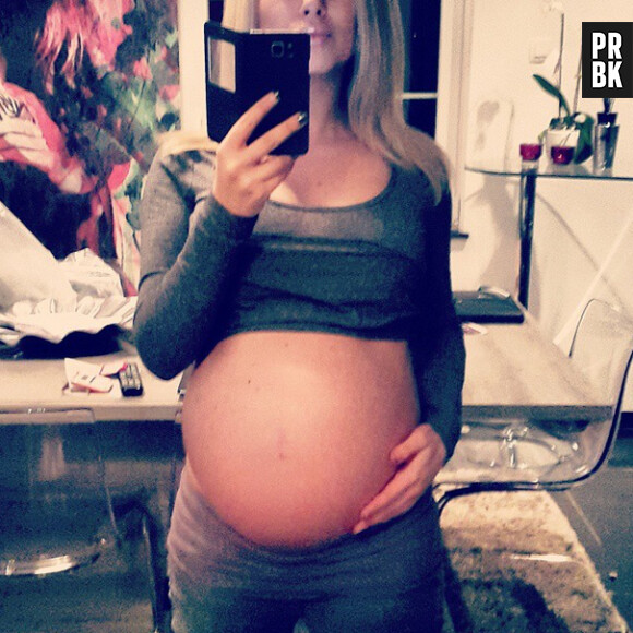 Stéphanie Clerbois a accouché de son premier enfant le 14 février 2015