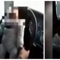 Il conduit avec son bébé attaché au volant de sa voiture : la vidéo qui scandalise le web
