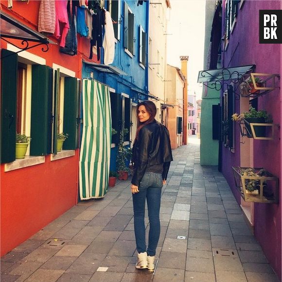 Marine Lorphelin et son petit ami Zack Dugong en vacances à Venise, février 2015