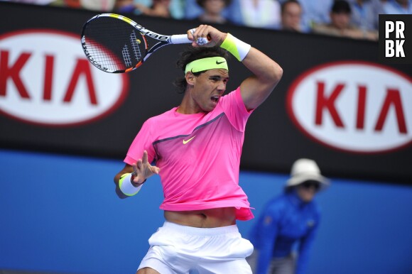 Rafael Nadal lors d'un match de l'Open d'Australie, le 27 janvier 2015