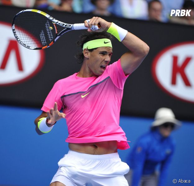 Rafael Nadal lors d'un match de l'Open d'Australie, le 27 janvier 2015