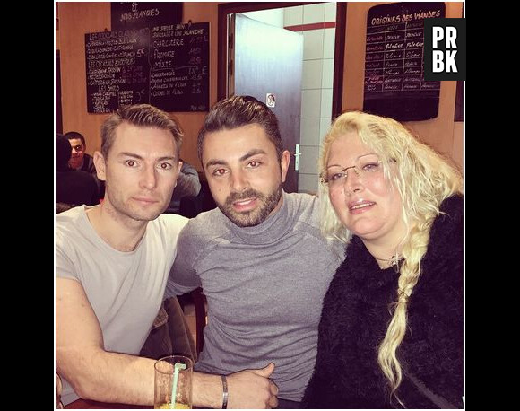Loana avec Frédéric et Benjamin (Qui veut épouser mon fils ?) sur Instagram, le 2 décembre 2014