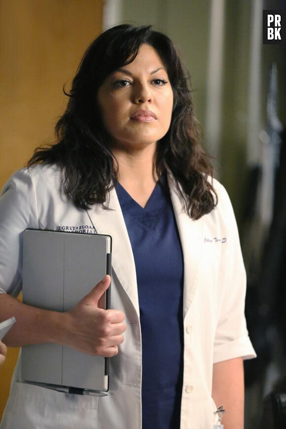 Grey's Anatomy saison 11, épisode 15 : Callie (Sara Ramirez) sur une photo