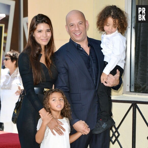 Vin Diesel, sa compagne Paloma Jimenez et leurs deux enfants