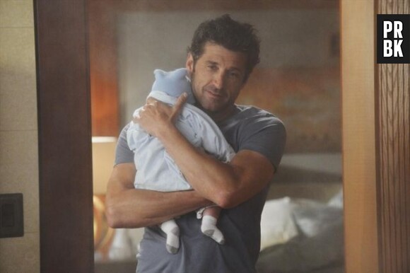Grey's Anatomy saison 10 : Derek et son fils Bailey sur une photo