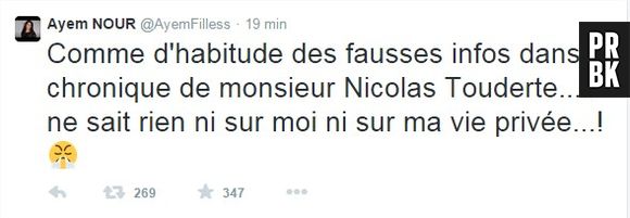 Ayem Nour bientôt mariée ? Elle dément sur Twitter