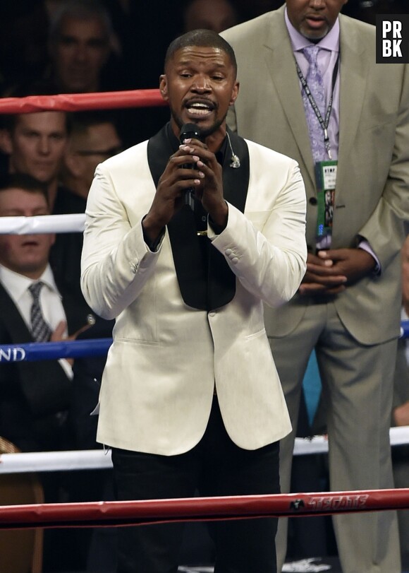 Jami Foxx au match de boxe Floyd Mayweather VS Manny Pacquiao le samedi 2 mai 2015 à Las Vegas