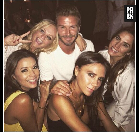 David Beckham en mode Spice Girls pour ses 40 ans, le 2 mai 2015 au Maroc