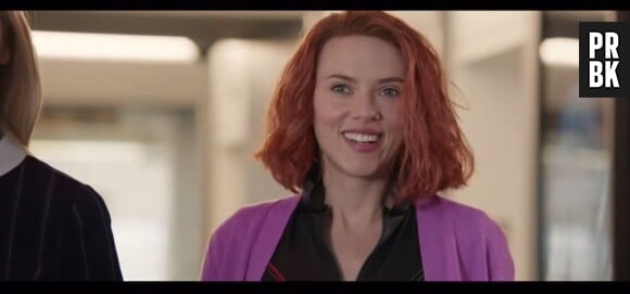 Scarlett Johansson dans une parodie de Black Widow pour le Saturday Night Live