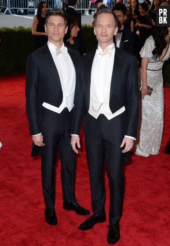 Neil Patrick Harris et son mari David Burka au Met Gala 2015, le 4 mai 2015 à New York