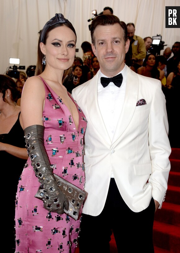 Olivia Wilde et Jason Sudeikis au Met Gala 2015, le 4 mai 2015 à New York
