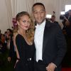 John Legend et sa femme Chrissy Teigen au Met Gala 2015, le 4 mai 2015 à New York