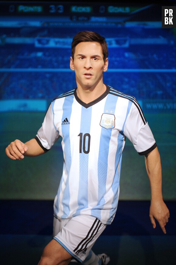 La statue de cire (ratée) de Lionel Messi au musée Madame Tussaud de New York, le 20 mai 2015