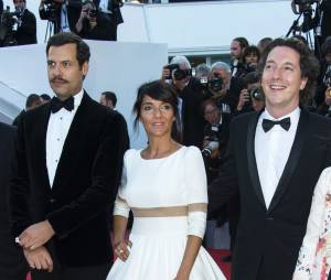 Laurent Lafitte, Florence Foresti et Guillaume Galienne sur le tapis rouge du Festival de Cannes 2015 avant la projection du film 'Le Petit Prince', le 22 mai 2015