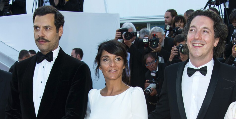 Laurent Lafitte, Florence Foresti et Guillaume Galienne sur le tapis rouge du Festival de Cannes 2015 avant la projection du film &#039;Le Petit Prince&#039;, le 22 mai 2015