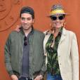 Cristina Cordula et son fils Enzo au Village Roland Garros le 3 juin 2015