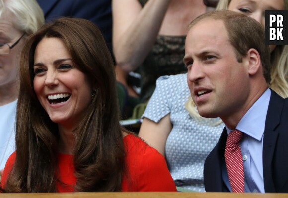 Kate Middleton et le Prince William assistent aux quarts de finale de Wimbledon, le 8 juillet 2015