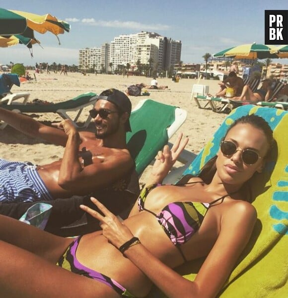 Vanessa Lawrens et Julien Guirado en maillot sur Instagram