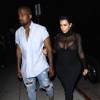 Kim Kardashian enceinte et Kanye West se rendent à la soirée d'anniversaire de Kylie Jenner le 9 août 2015 à Los Angeles