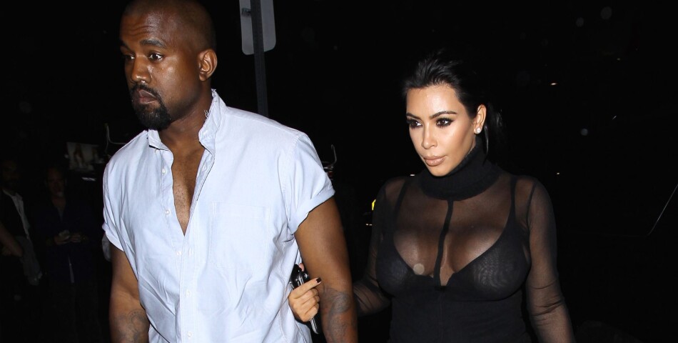 Kim Kardashian enceinte et Kanye West se rendent à la soirée d&#039;anniversaire de Kylie Jenner le 9 août 2015 à Los Angeles