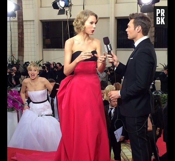 Golden Globes 2014 : le photobomb remarquée de Jennifer Lawrence à Taylor Swift