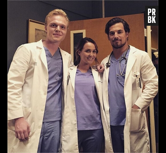Grey's Anatomy saison 12 : Joe Adler et Giacomo Gianniotti avec Camilla Luddigton